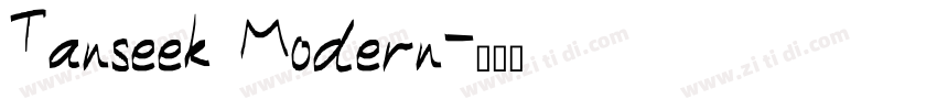 Tanseek Modern字体转换 Tanseek Modern字体转换
